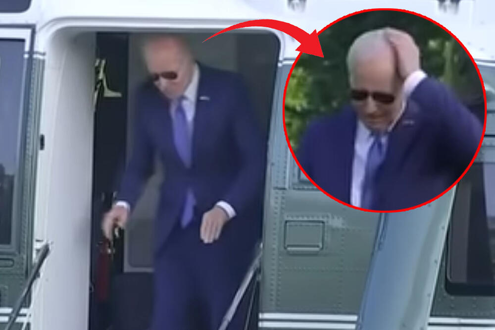 Biden otvorio vrata helikoptera: Američki predsjednik doživio bolan incident na povratku u Bijelu kuću (VIDEO)