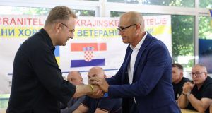 3a Gradonačelnik Lavova, Andriy Sadovyi i grdaonačelnik Umaga, Vili Bassanese