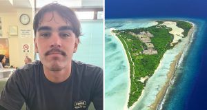 Surfer Ilustracija otok