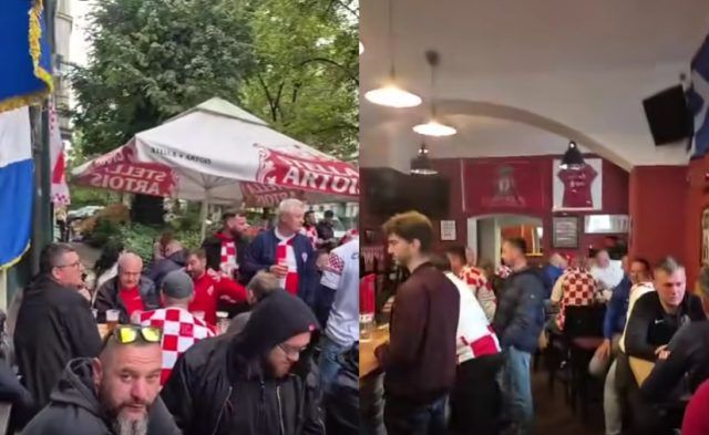 Hrvatski navijači u Pragu