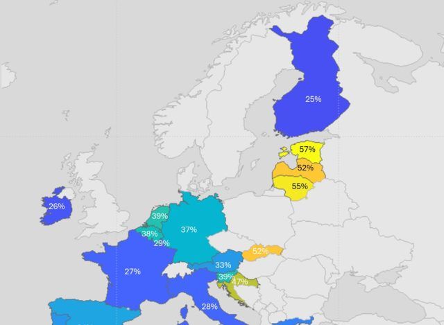 Mapa EU Europska centralna banka