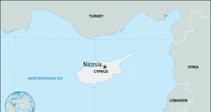 Locator map Nicosia