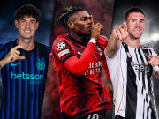 Kolaž nogometaša iz Serie A u dresovima Intera, Milana i Juventusa uz istaknuti naslov o aferi elitne prostitucije