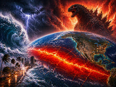 Ilustracija globalnog zagrijavanja oceana s naglašenim El Niño fenomenom i ekstremnim vremenskim uvjetima