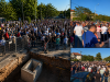 Veliki prosvjed građana na riječkom Pehlinu uz gradilište i raskopanu cestu, okupljeni traže završetak radova i asfalt