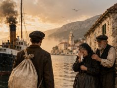 Emigracija ilustracija