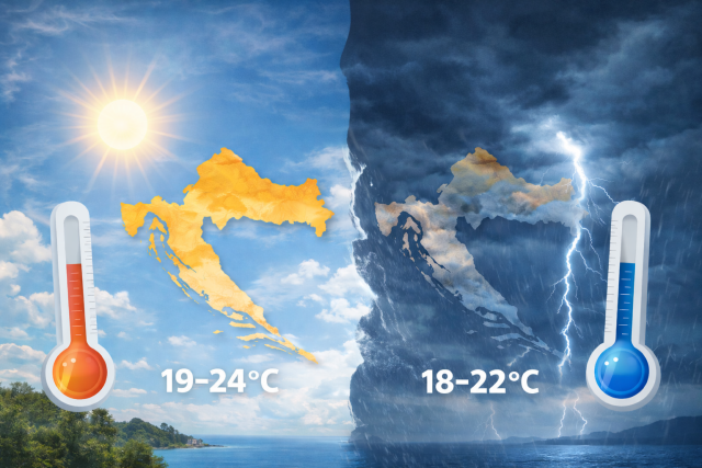 Hrvatska u dva lica vremena