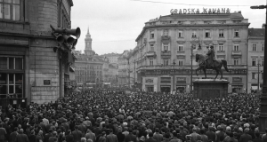 Zagreb u travnju 1941. tijekom proglašenja NDH