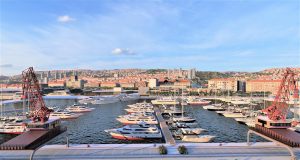 Vizualizacija marine Porto Baroš u Rijeci s jahtama i novouređenom obalom, projekt ACI Gitone