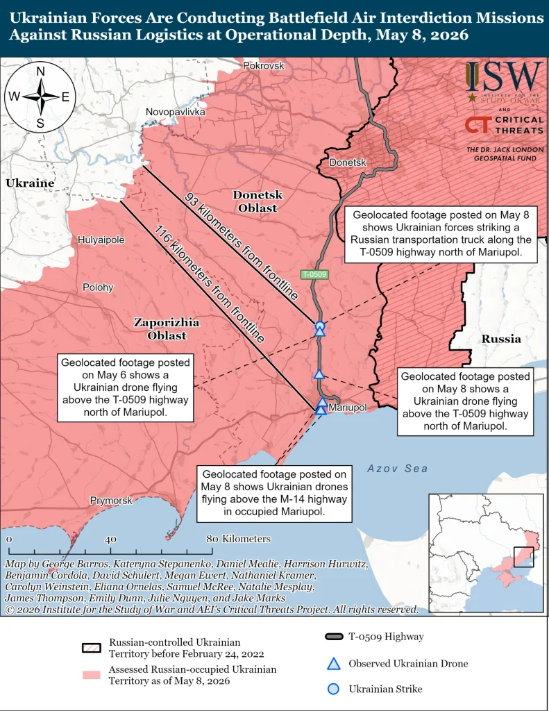 Ukrainian Forces Are Conducting Battlefield Air Interdiction Missions Against Russian Logistics at Operational Depth May 8 2026 scaled