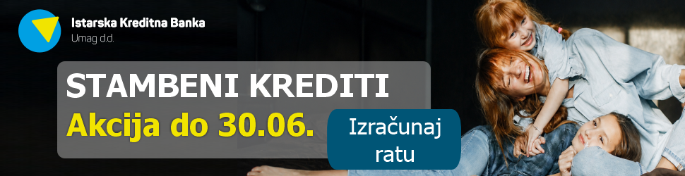 Istarska kreditna banka - stambeni kredit, akcija do 30.06.